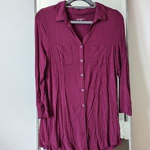Merona Maroon Button Shirt